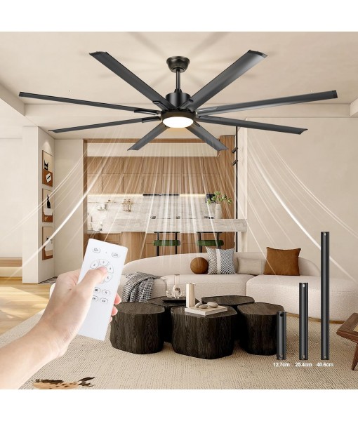 Large 183cm Ceiling Fan with Light and Remote Control