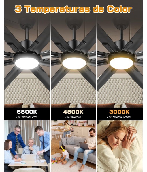 Large 183cm Ceiling Fan with Light and Remote Control