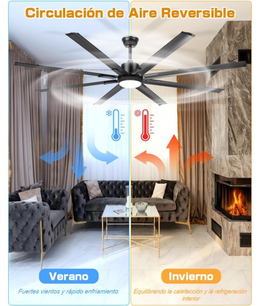 Large 183cm Ceiling Fan with Light and Remote Control