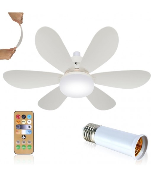 52cm Silent Ceiling Fan with Light and Remote Control