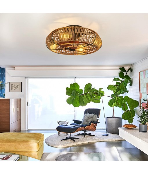 Vintage Ceiling Fan with Light and Remote Control