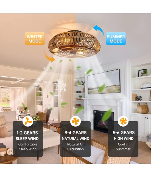 Vintage Ceiling Fan with Light and Remote Control