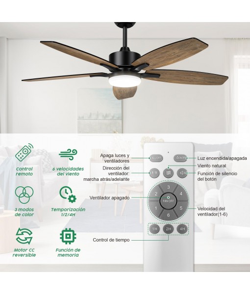 Ceiling Fan with Light and Remote Control