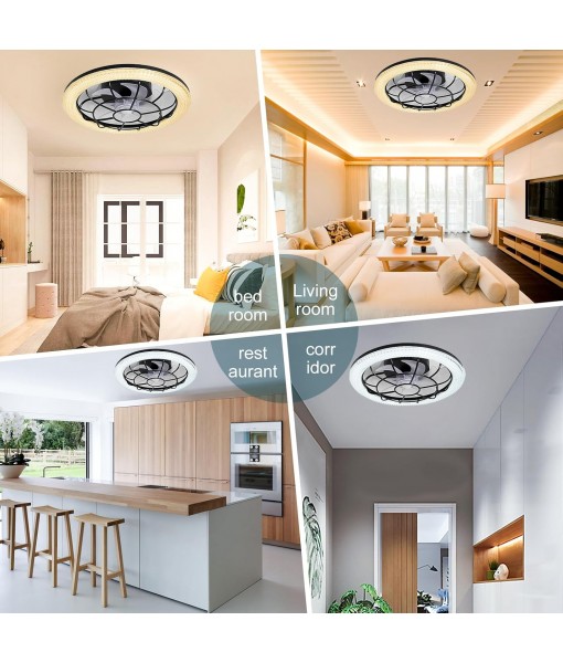 50W Ceiling Fan with Light Silent Dimmable 3 Colors