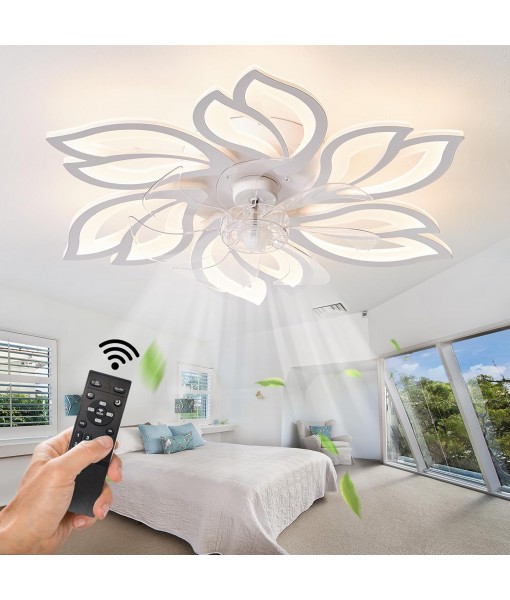 Ceiling fan with dimmable LED light Modern ceiling lamp