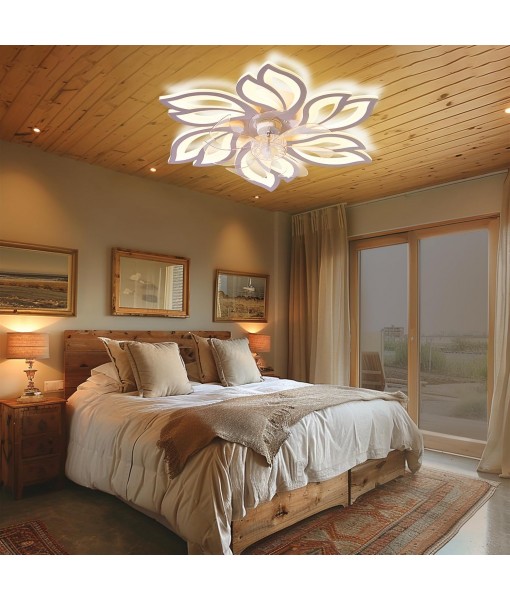 Ceiling fan with dimmable LED light Modern ceiling lamp