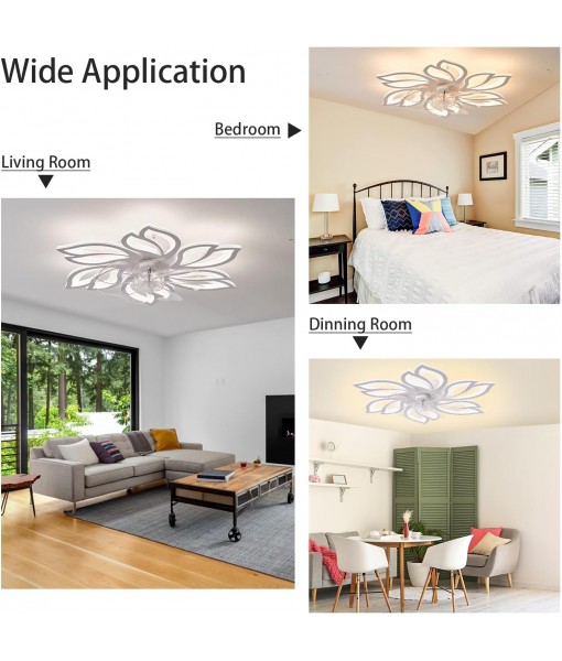 Ceiling fan with dimmable LED light Modern ceiling lamp