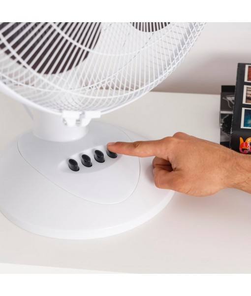 16 Portable Table Fan, Oscillation System, 3 Blades