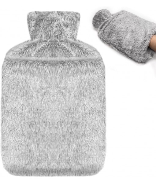 2L PVC Hot Water Bottle, Pain Relief, Soft Lining