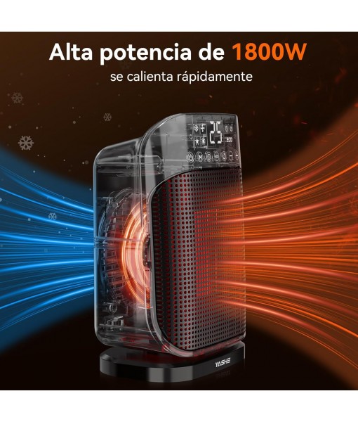 Ceramic Heater Fan 1800W, 3 Speeds, Energy Saving