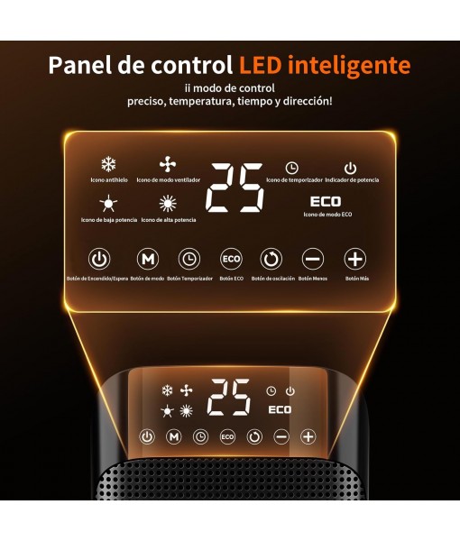 Ceramic Heater Fan 1800W, 3 Speeds, Energy Saving