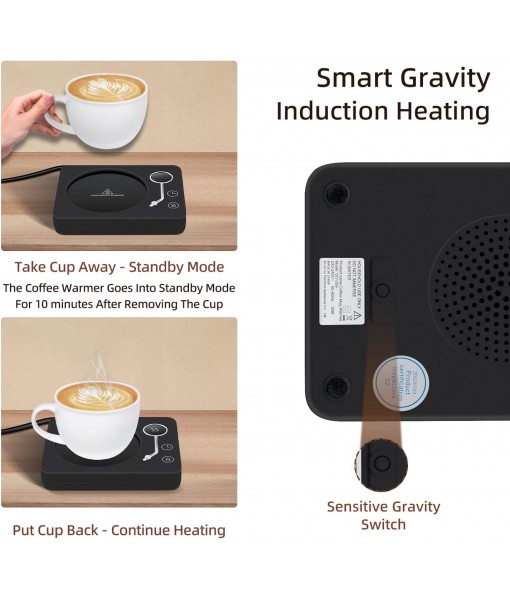Gravity Sensor Coffee Mug Warmer Timer