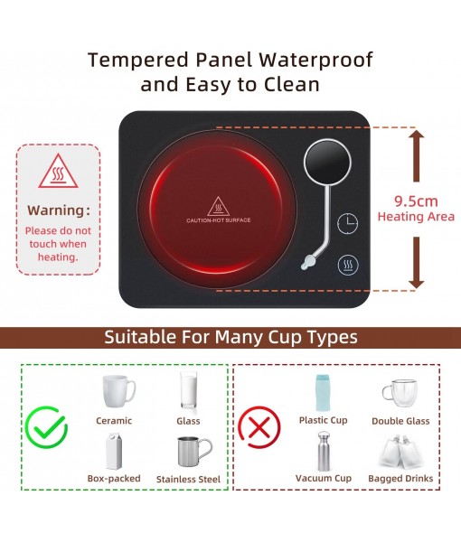 Gravity Sensor Coffee Mug Warmer Timer