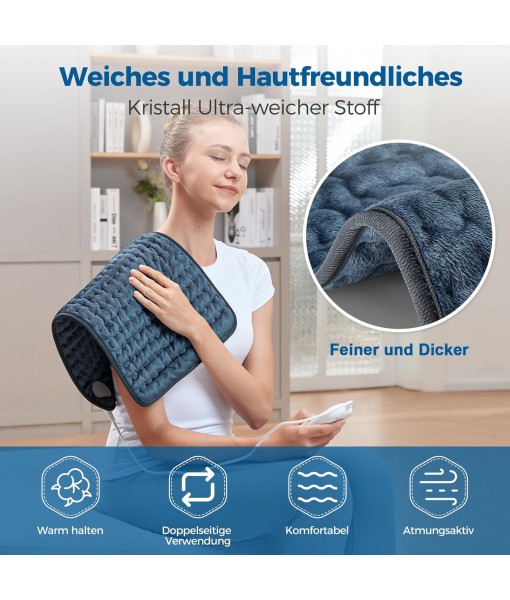 Electric Blanket, with 6 Heat Settings and Automatic Shut-Off