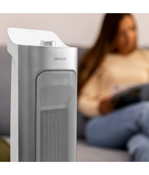 Ceramic Bathroom Heater, 2000 W, Adjustable Thermostat, DC Motor