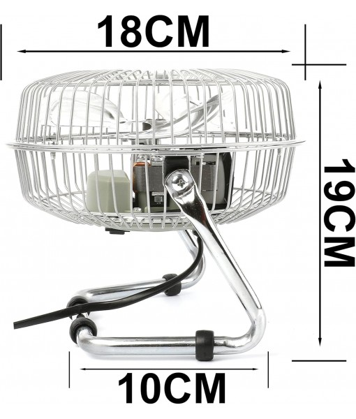 6" 15cm Table and Floor Fan for Computer Desk