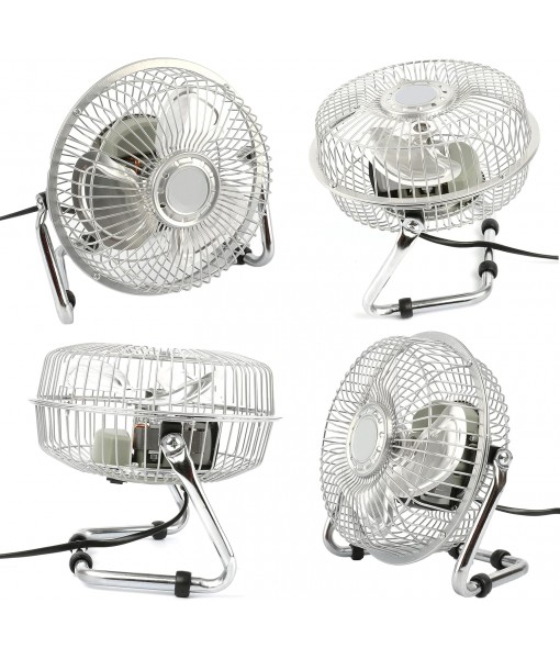 6" 15cm Table and Floor Fan for Computer Desk