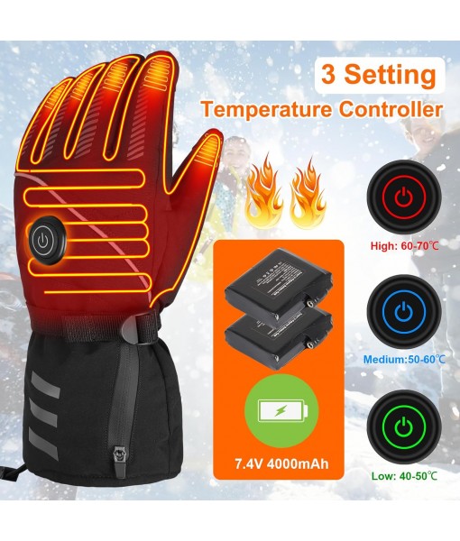 Electric Heated Gloves with 3 Heating Levels Gloves