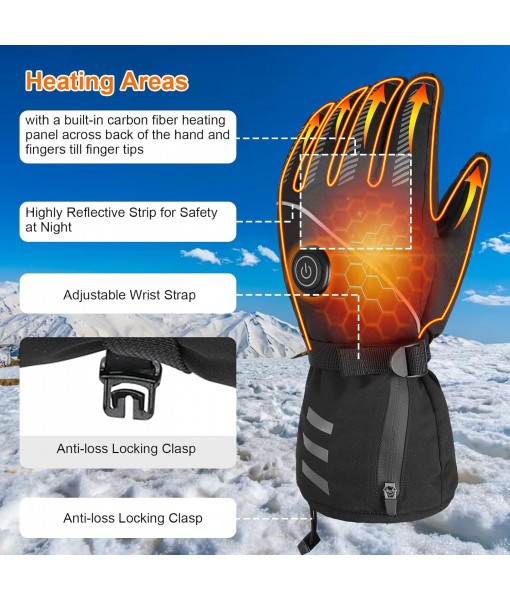 Electric Heated Gloves with 3 Heating Levels Gloves