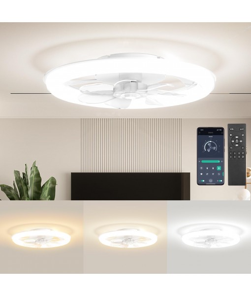 Ceiling Fan with Light, 88W LED Silent Ceiling Fan