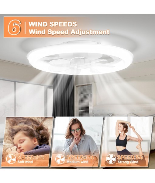 Ceiling Fan with Light, 88W LED Silent Ceiling Fan