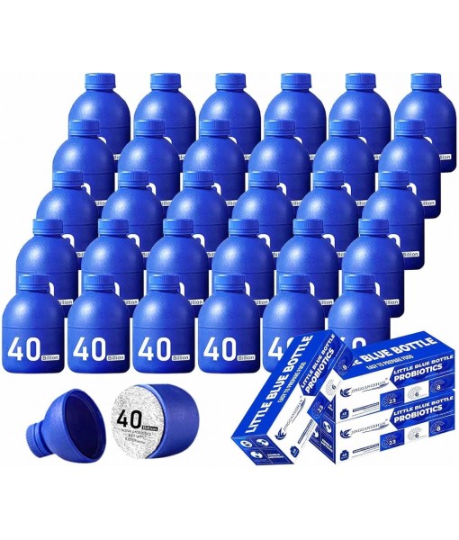 (30bottles) Zooone Probiotics 40 Billion CFU, Little Blue Bottle Probiotics for Women Men Digestive Health