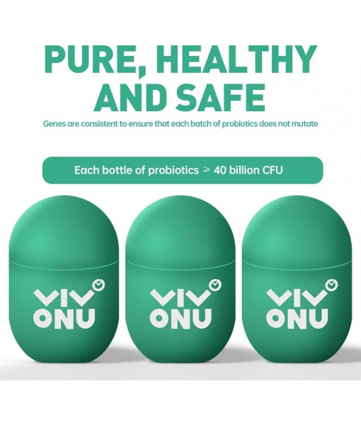 20 Bottles*0.7oz Probiotics 40 Billion CFU, Little Green Bottle Probiotics, Probiotics for Digestive Health (20 Count/1 Box)