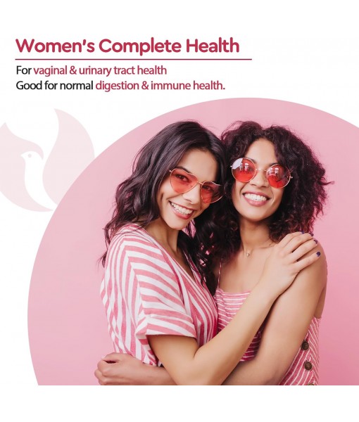 300 Billion CFU Probiotic, 12 Strains Probiotics with Prebiotics Cranberry, Selected Women’s Probiotic for Women’s Digestive Urinary Health & Gut Vaginal, 60 Capsules