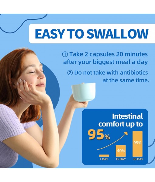 10 Billion Probiotics CFU for Women and Men, 10 Strains Probiotic Supplement with Prebiotic, Vitamin B, Vegetables, Digestive Enzymes, Supports Digestive, Bloating, Vaginal, Immune Health, 60 Capsules