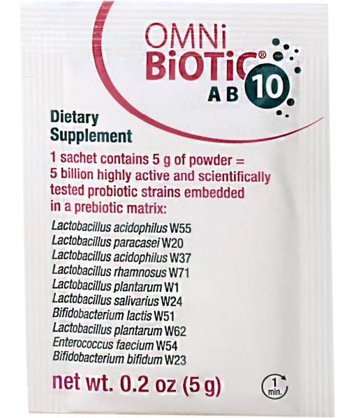 AB 10 - Clinically Tested Restorative Probiotic - Supports & Restores Gut Flora & Digestion - Digestive Probiotic for Diarrhea - Vegan, Hypoallergenic, Non-GMO (30 Daily Packets)