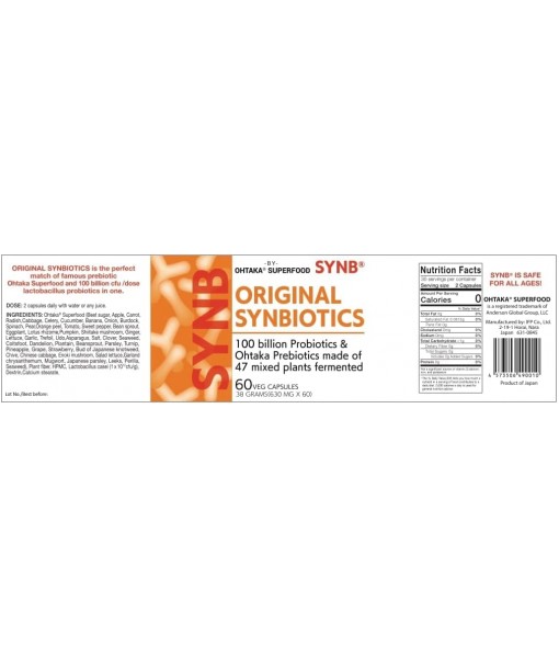 100Billion cfu Probiotic and 47 Fermented Plants Japanese Prebiotic in one. Digestive Health-Immune Support.