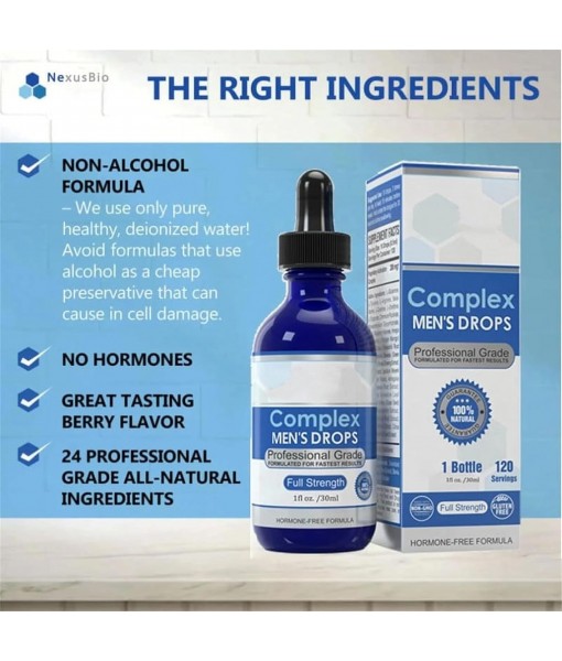 30ml Complex Mens Drops, Men's Oil Drops Men's Desire Drops Satisfaction Improvement (2)
