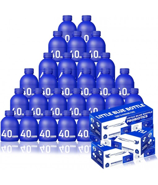 30bottles*0.7oz Probiotics - Little Blue Bottle Probiotics, 40 Billion CFU Probiotics for Women Men for Digestive Health
