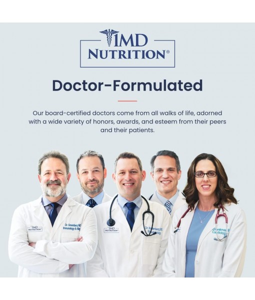 1MD Nutrition Complete Probiotics Platinum - w/Prebiotics and Probiotics for Digestive Health - Probiotic Supplement for Women & Men - More Than 50 Billion Live CFU 11 Strains Dairy-Free - 30 Caps