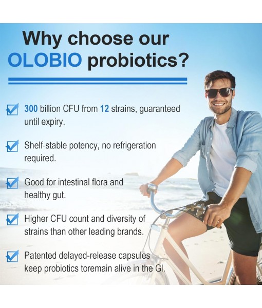 300 Billion CFU Probiotic, Probiotics for Women Men, 12 Probiotics Strains + 3 Prebiotics, Daily Probiotic Supplement, Probiotics for digestive health, Immune, Gut & Bloating, Shelf Stable, 120 Counts