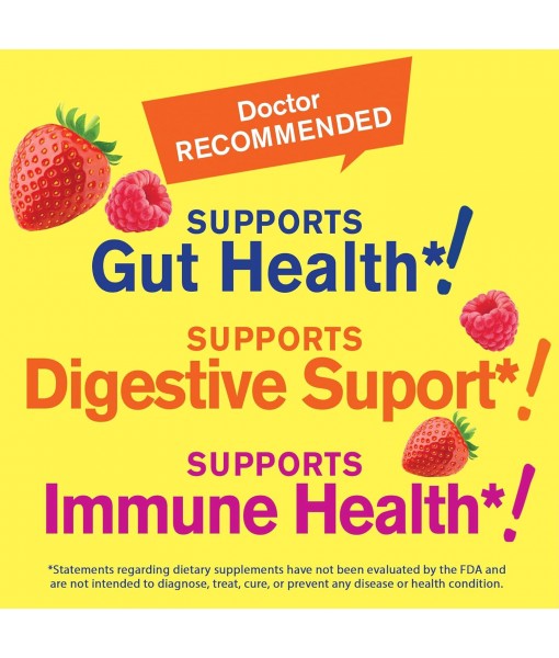 25 Billion Probiotics + Prebiotics Gummies - 12 Strains - Digestive Support, Gut Health, Immune Support Gummy - for Men and Women - Probiotics for Digestive Health - 60 Gummies